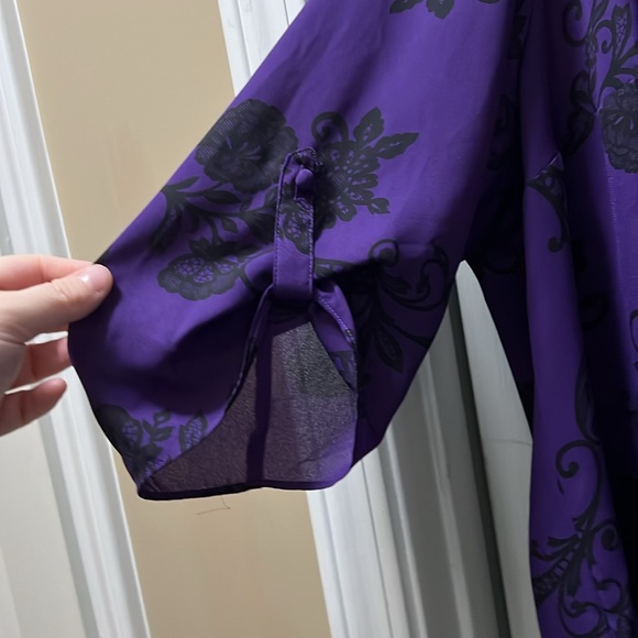 Purple and black top - Picture 3 of 3